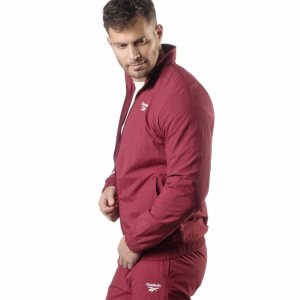 Bluza Męskie Reebok Classic Vector Tracktop Bordowe PL 04TCFPZ